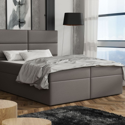 Elegantní postel 160x200 ZINA - šedá 2