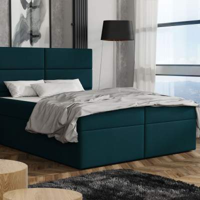 Elegantní postel 140x200 ZINA - modrá 3