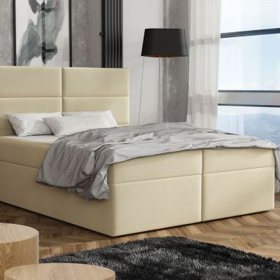 Elegantní postel 180x200 ZINA - béžová 4