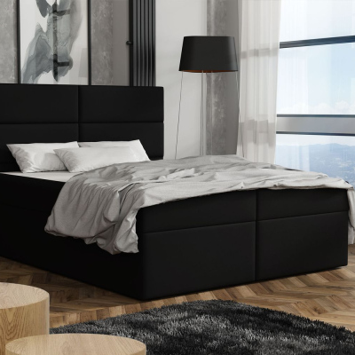 Elegantní postel 140x200 ZINA - černá