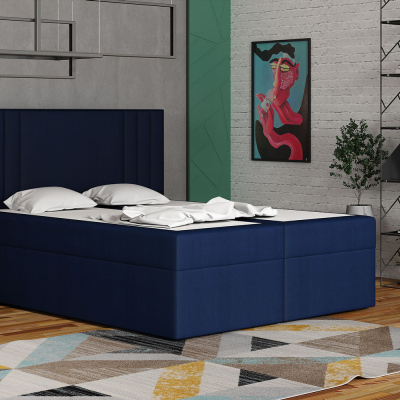 Americká postel 120x200 CARA - modrá 4
