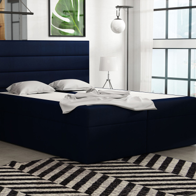 Boxspringová postel 160x200 INGA - modrá 4