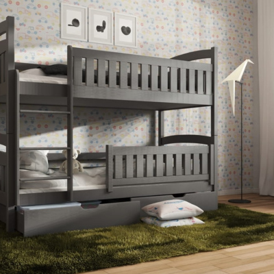 Dětská postel 90x190 BIBI - grafit
