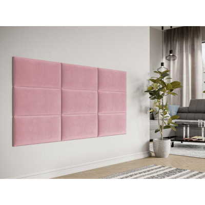 Čalouněný nástěnný panel 60x30 PAG - růžová