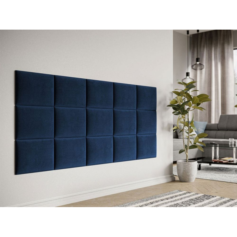 Čalouněný nástěnný panel 40x30 PAG - modrá