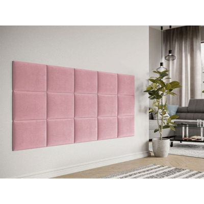 Čalouněný nástěnný panel 40x30 PAG - růžová