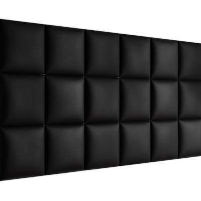 Čalouněný nástěnný panel 30x30 PAG - černá eko kůže