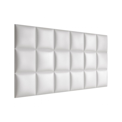 Čalouněný nástěnný panel 30x30 PAG - bílá eko kůže