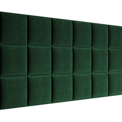 Čalouněný nástěnný panel 30x30 PAG - zelená