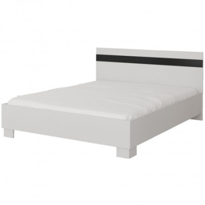 Elegantní postel LEONA 160x200 - bílá