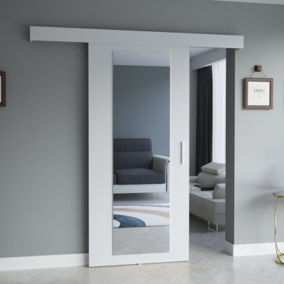 Posuvné dveře SALOME se zrcadlem - bílé