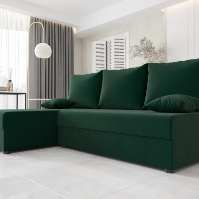 Moderní rohová sedačka HORTENZIE - zelená