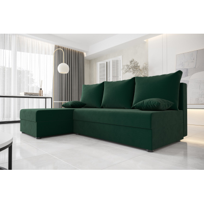 Moderní rohová sedačka HORTENZIE - zelená