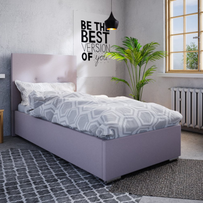 Jednolůžková postel 90x200 FLEK 2 - růžová