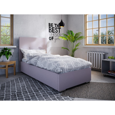 Jednolůžková postel 90x200 FLEK 2 - růžová