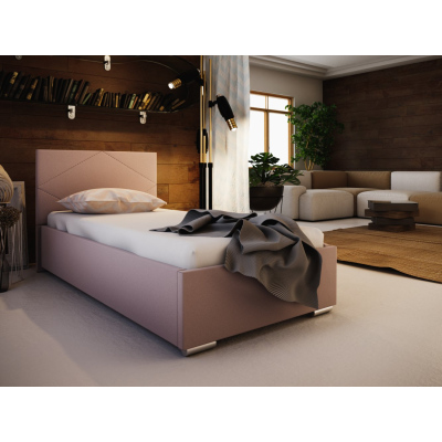 Jednolůžková postel 90x200 FLEK 5 - růžová