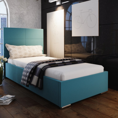 Jednolůžková postel 90x200 FLEK 4 - modrá