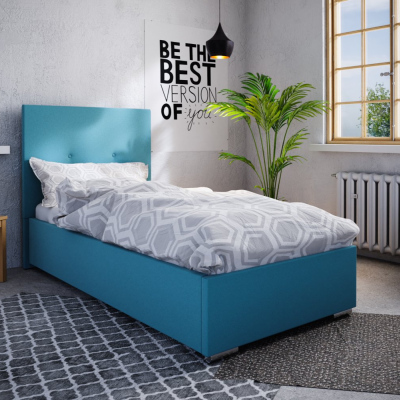 Jednolůžková postel 90x200 FLEK 2 - modrá