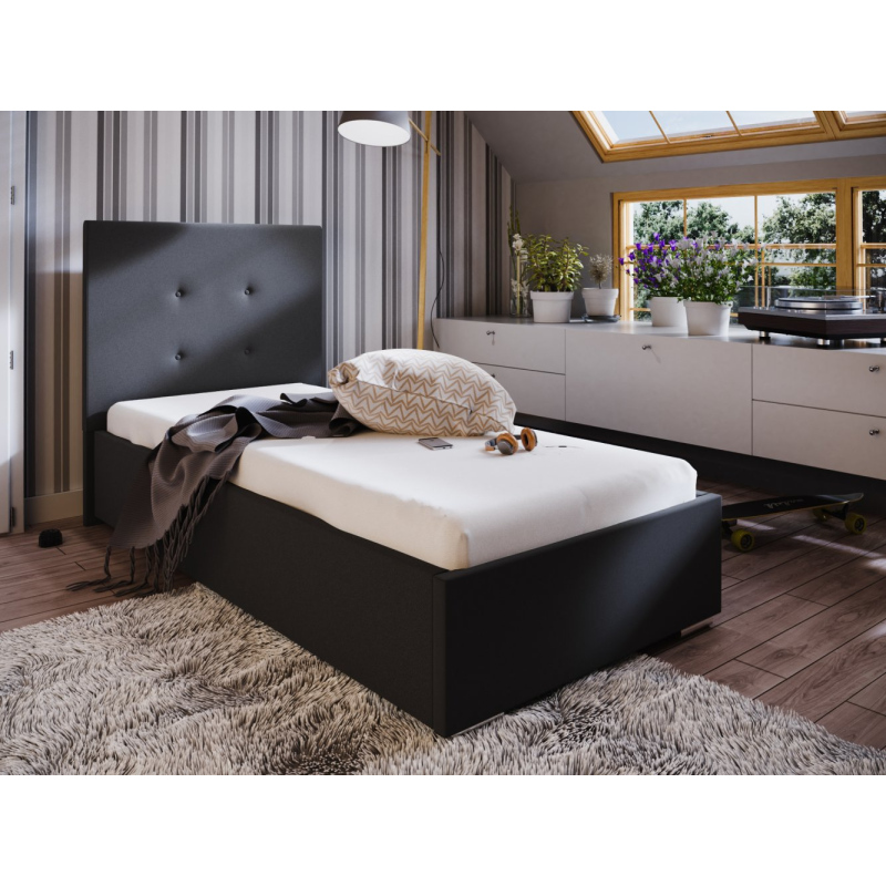 Jednolůžková postel 90x200 FLEK 1 - černá