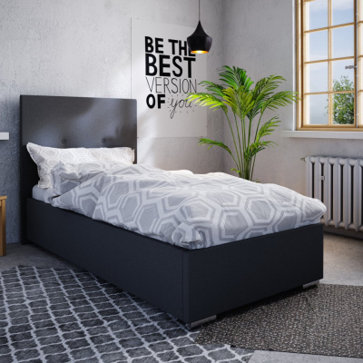 Jednolůžková postel 90x200 FLEK 2 - černá