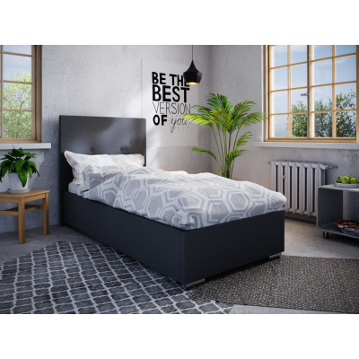 Jednolůžková postel 90x200 FLEK 2 - černá
