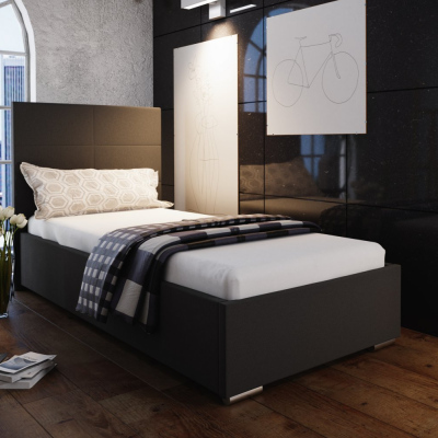 Jednolůžková postel 90x200 FLEK 4 - černá