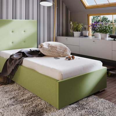 Jednolůžková postel 90x200 FLEK 1 - žlutá