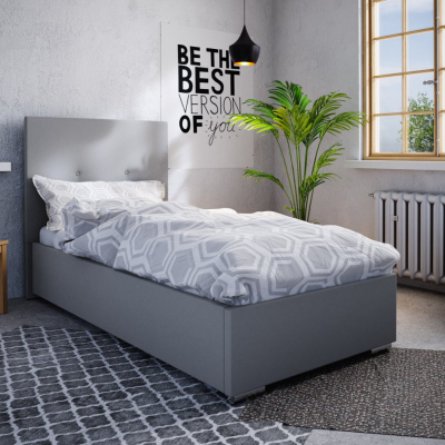 Jednolůžková postel 80x200 FLEK 2 - šedá