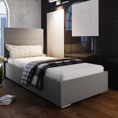 Jednolůžková postel 80x200 FLEK 4 - šedá