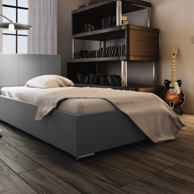 Jednolůžková postel 80x200 FLEK 6 - šedá