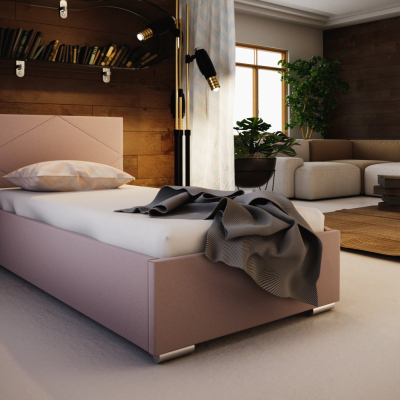 Jednolůžková postel 80x200 FLEK 5 - růžová