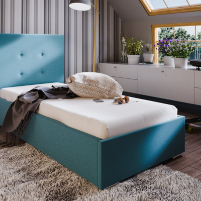 Jednolůžková postel 80x200 FLEK 1 - modrá