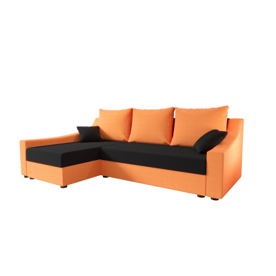 Pohodlná sedačka OMNIA - oranžová / černá