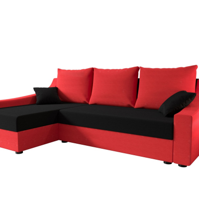 Pohodlná sedačka OMNIA - červená / černá