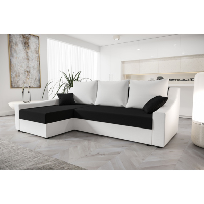 Pohodlná sedačka OMNIA - bílá / černá