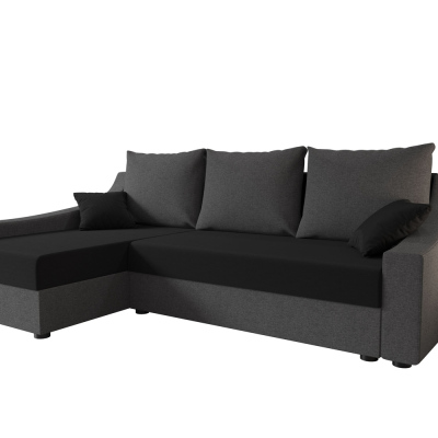 Pohodlná sedačka OMNIA - šedá / černá