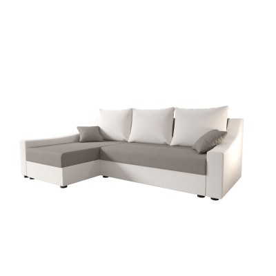 Pohodlná sedačka OMNIA - krémová / světle šedá