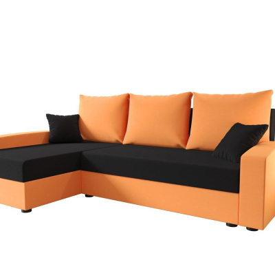 Praktická sedací souprava CATALINA - oranžová / černá