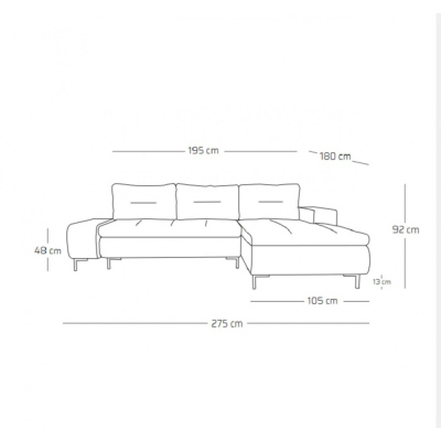 Rozkládací sedací souprava PROKOP - šedá / růžová