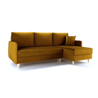 Stylová sedací souprava LILY S - žlutá