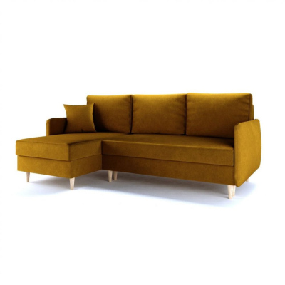 Stylová sedací souprava LILY S - žlutá