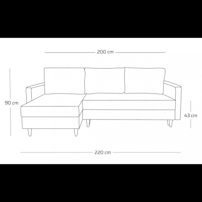 Stylová sedací souprava LILY S - žlutá