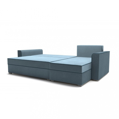 Rohová rozkládací sedačka JANA - tyrkysová