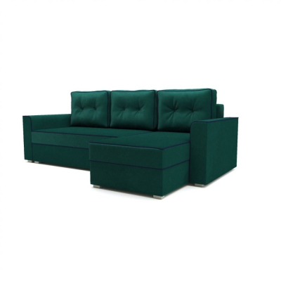 Rohová rozkládací sedačka JANA - zelená
