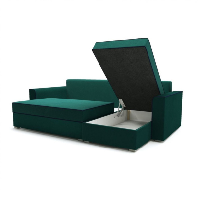 Rohová rozkládací sedačka JANA - zelená