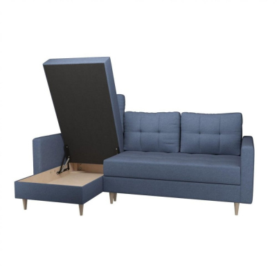 Rozkládací sedačka s úložným prostorem IZZY - modrá
