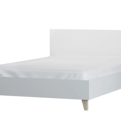 Prostorná postel FAITH - bílá