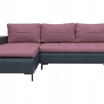 Rozkládací sedací souprava PROKOP - šedá / růžová