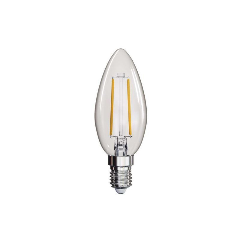 LED filamentová žárovka, E14, Candle, 2W, 250lm, 4100K, neutrální bílá