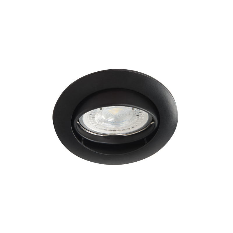 Vestavné stropní bodové flexibilní osvětlení VIDI, 1xGX5,3, 50W, 8cm, kulaté, černé